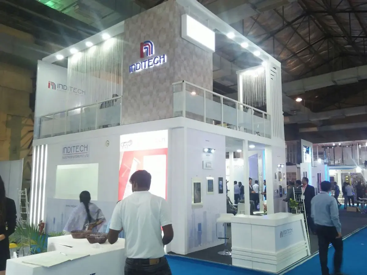 Exhibition stall designed and fabricated by Stall Fabricators